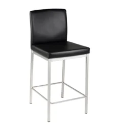 Perfecta Villa Tabouret snack rembourré en simili et métal> Tabouret Snack (assise +/- 65 Cm)|Tabouret De Bar (assise +/- 80 Cm)