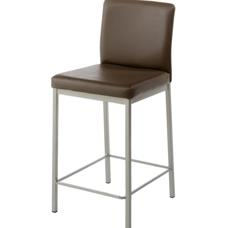 Perfecta Villa Tabouret snack rembourré en simili et métal> Tabouret Snack (assise +/- 65 Cm)|Tabouret De Bar (assise +/- 80 Cm)