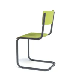 Perfecta Vintage Chaise rétro style écolier avec pieds en luge><noscript><img width=