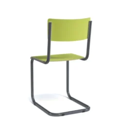 Perfecta Vintage Chaise rétro style écolier avec pieds en luge><noscript><img width=