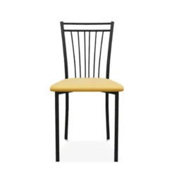 Perfecta Viva Chaise contemporaine en métal et en tissu fabriquée en Belgique><noscript><img width=