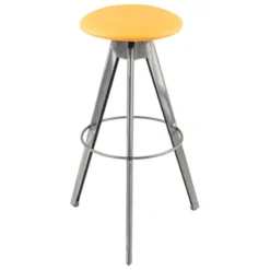Carrier Vérone ® Tabouret de bar pivotant sans dossier en synthétique et métal> Tabouret De Bar (assise +/- 80 Cm)