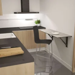 Cancio Vulcano Table murale pliante en céramique> Table De Cuisine|Table Pour Petit Espace
