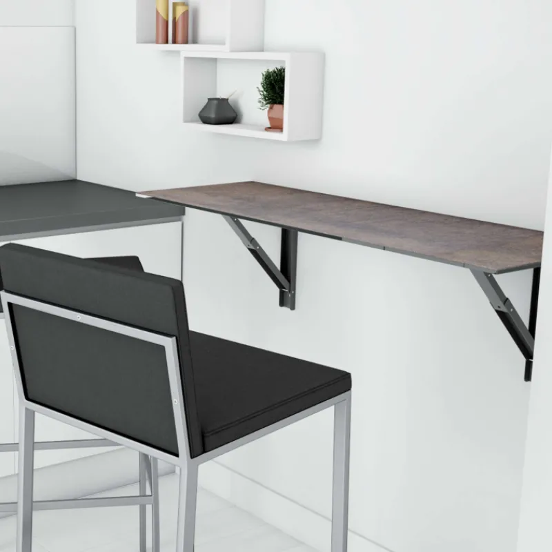 Cancio Vulcano Table murale pliante en céramique> Table De Cuisine|Table Pour Petit Espace