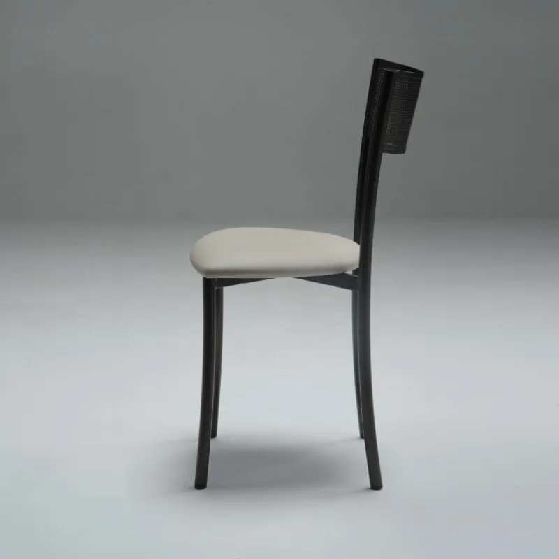 Carrier Wasabi ® Chaise moderne en synthétique et métal dossier ajouré> Chaise De Cuisine