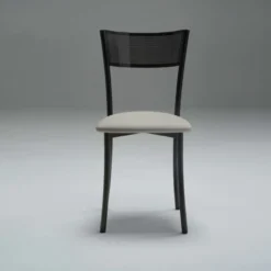 Carrier Wasabi ® Chaise moderne en synthétique et métal dossier ajouré><noscript><img width=
