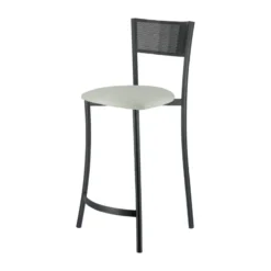 Carrier Wasabi ® Tabouret haut assise en tissu et structure en métal fabrication française><noscript><img width=