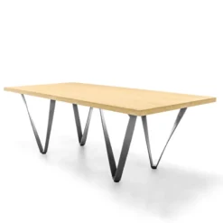 Tomasella Wave Table design extensible avec pied en métal><noscript><img width=