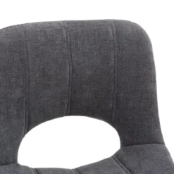 WilliamTabouret cosy en tissu avec pieds en métal noir><noscript><img width=