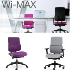 Sokoa Wi max Chaise de bureau en tissu avec roulettes><noscript><img width=