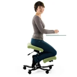 Varier Wing ® Siège ergonomique en tissu sur roulettes><noscript><img width=