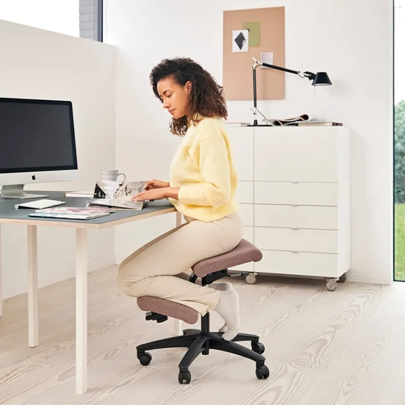 Varier Wing ® Siège ergonomique en tissu sur roulettes> Chaise De Bureau