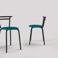 Carrier Xélus ® Chaise de cuisine fabriquée en France assise ronde structure métal> Chaise De Cuisine