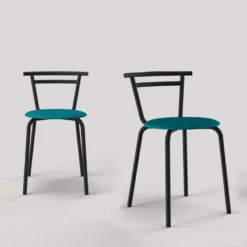 Carrier Xélus ® Chaise de cuisine fabriquée en France assise ronde structure métal><noscript><img width=