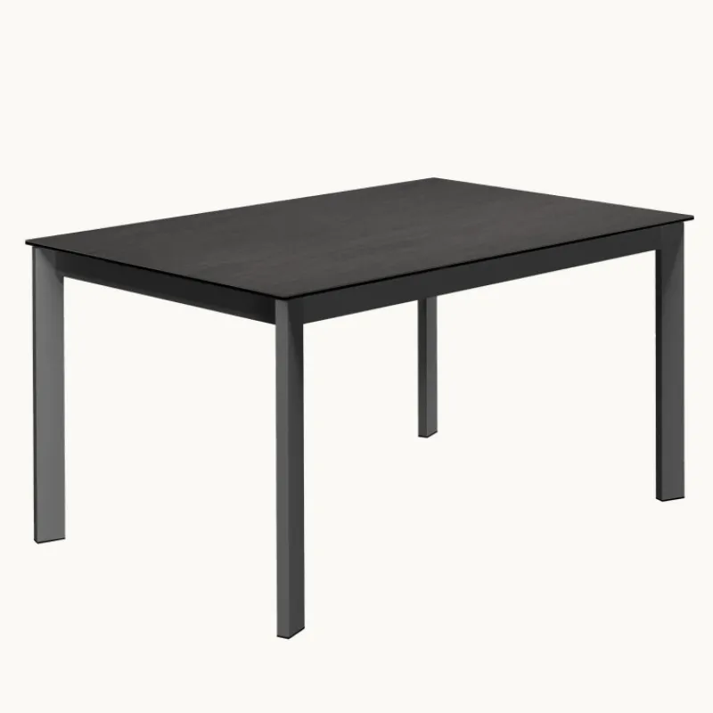 Cancio Zenit Table rectangulaire céramique avec pieds métal> Table De Salle à Manger