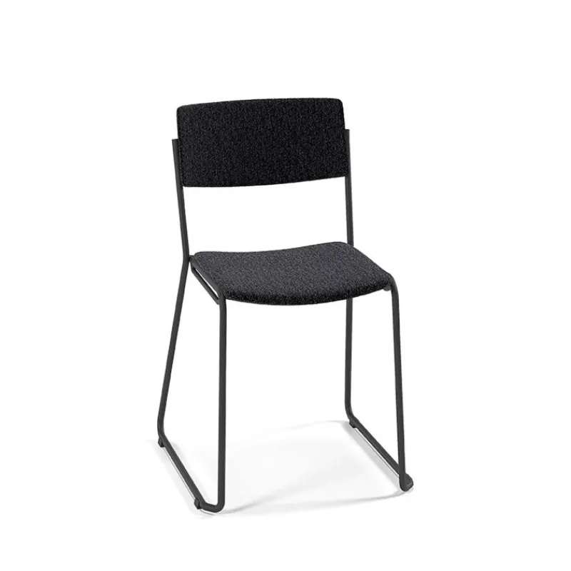 Perfecta Zoom Chaise de salle à manger épurée en tissu pieds en traîneau> Chaise De Salle à Manger