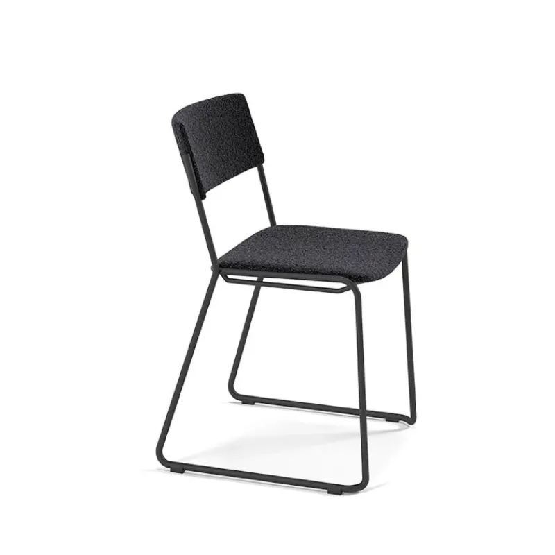 Perfecta Zoom Chaise de salle à manger épurée en tissu pieds en traîneau> Chaise De Salle à Manger