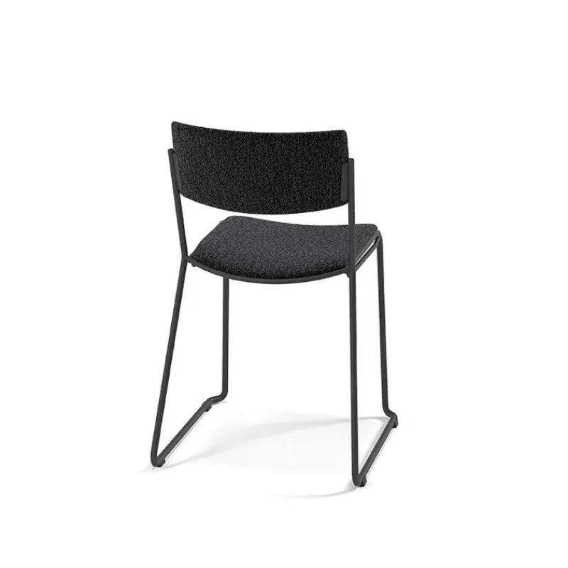 Perfecta Zoom Chaise de salle à manger épurée en tissu pieds en traîneau> Chaise De Salle à Manger