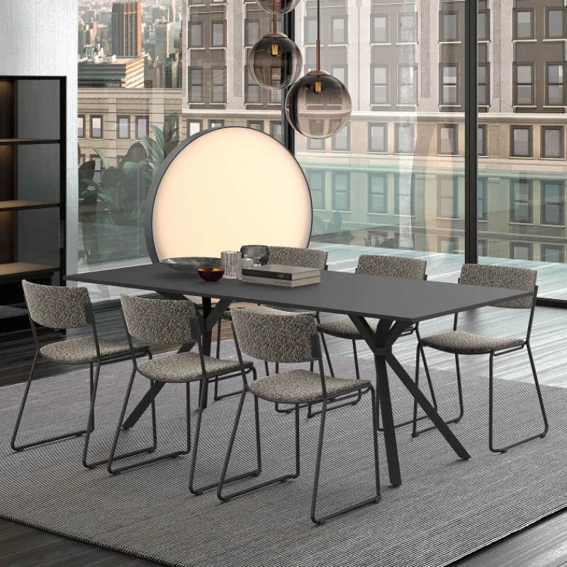 Perfecta Zoom Chaise de salle à manger épurée en tissu pieds en traîneau> Chaise De Salle à Manger