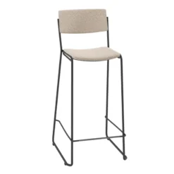 Perfecta Zoom Tabouret de bar moderne et épuré en tissu pieds traîneau> Tabouret Snack (assise +/- 65 Cm)|Tabouret De Bar (assise +/- 80 Cm)