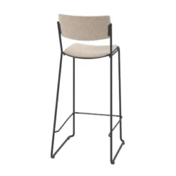 Perfecta Zoom Tabouret de bar moderne et épuré en tissu pieds traîneau><noscript><img width=