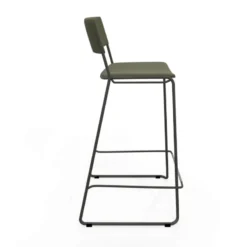 Perfecta Zoom Tabouret de bar moderne en simili avec pieds traîneau><noscript><img width=